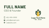 Organic Natural Kombucha Business Card Design