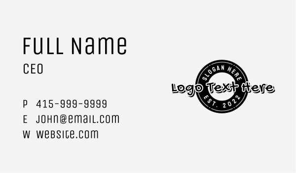 Generic Business Circle Business Card Design Image Preview