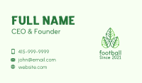 Green Circuit Leaf  Business Card Image Preview