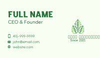 Green Circuit Leaf  Business Card Image Preview