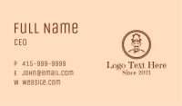 Pastry Chef Man Business Card Image Preview