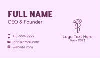 Elegant Purple Toucan Business Card Image Preview