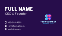 Cyber Tech Cube Business Card Image Preview