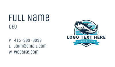 Fish Aquatic Seafood Business Card Image Preview