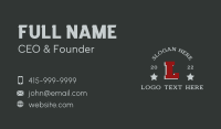 Sports Apparel Letter Business Card Preview