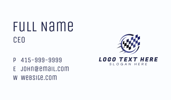 Race Automotive Flag Business Card Design Image Preview