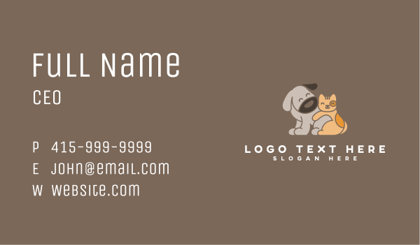 Pet Dog Cat Veterinary Business Card Design Image Preview