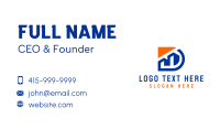 Building Construction Letter D Business Card Preview