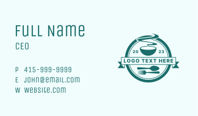 Kitchen Food Eatery Business Card Image Preview
