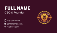 Premium Lion Mane Business Card Preview