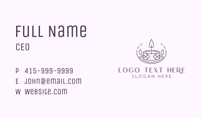 Tealight Candle Decor Business Card Image Preview