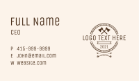 Hipster Arrow Ax Badge Business Card Image Preview