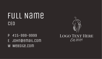 Needle Tailoring Shop  Business Card