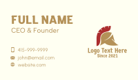 Ancient Spartan Helmet Business Card Image Preview