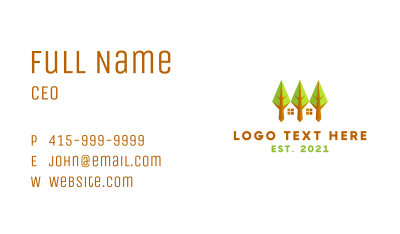 House Garden Valley  Business Card Image Preview