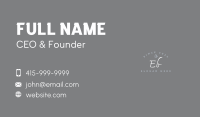 Elegant Designer Signature Wordmark Business Card Image Preview