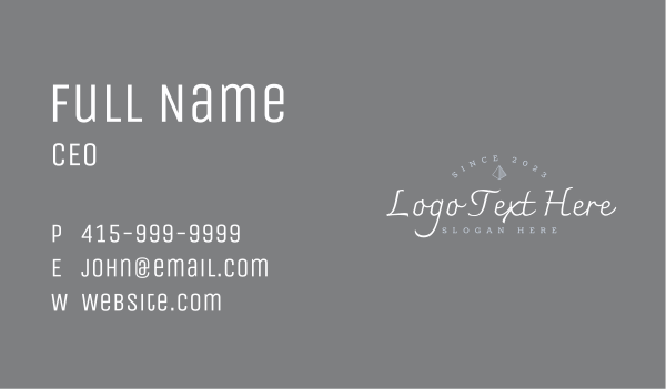 Elegant Designer Signature Wordmark Business Card Design Image Preview