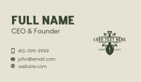 Shovel Landscaper Tools Business Card Design