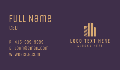 Real Estate Skyline Building  Business Card Image Preview