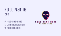 Anaglyph Gaming Skull Business Card Image Preview