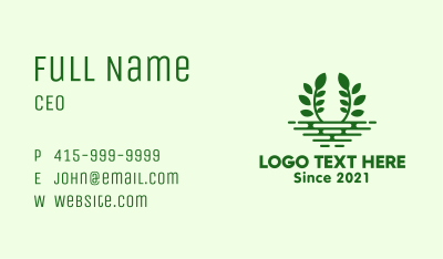 Nature Conservation Leaf  Business Card Image Preview