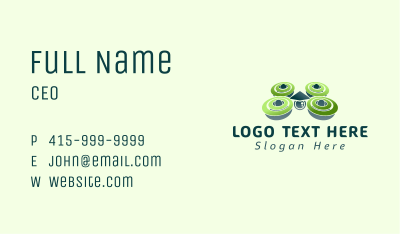 Green Drone Camera Business Card Image Preview