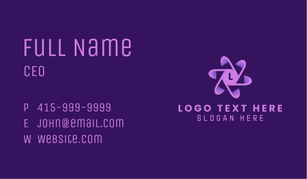Generic Tech Startup Business Card Design Image Preview