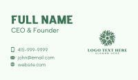 Organic Leaves Wellness Business Card Image Preview