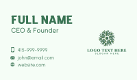 Organic Leaves Wellness Business Card Preview