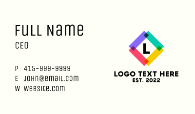 Creative Business Letter Business Card