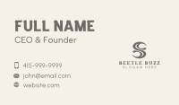 Beauty Wellness Spa Letter B Business Card Image Preview