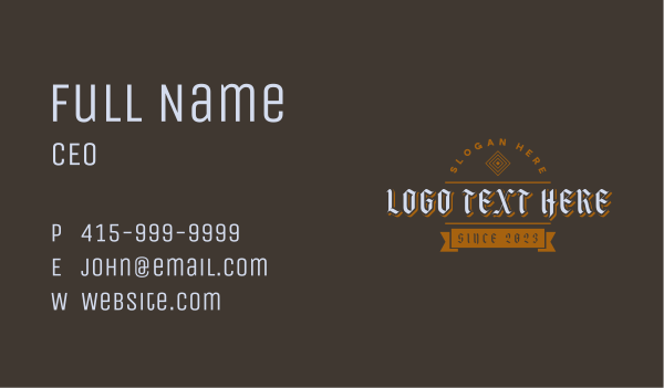 Store Classic Wordmark Business Card Design Image Preview