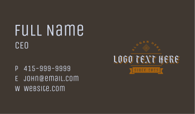 Store Classic Wordmark Business Card Image Preview