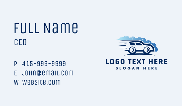Car Cleaning Transport Business Card Design Image Preview