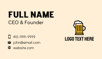 Beer Mug Bistro Business Card Design