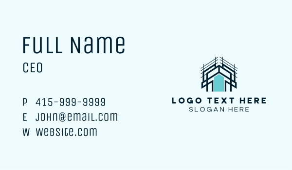 Home Construction Architecture Business Card Design Image Preview