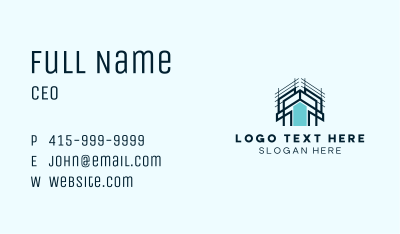 Home Construction Architecture Business Card Image Preview