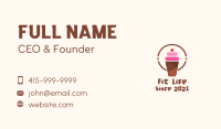 Cherry Smoothie Shake Business Card Image Preview