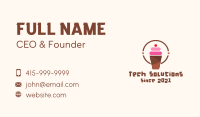 Cherry Smoothie Shake Business Card Image Preview