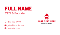 Red Food Truck Business Card Design