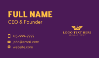 Golden Crown Wings Business Card Preview