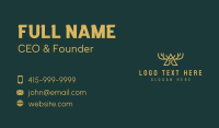 White Antler Letter A Business Card Preview