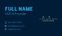 Techno Programmer Lettermark Business Card Design