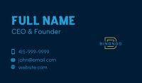 Techno Programmer Lettermark Business Card Image Preview