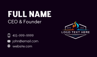 Hot Cold Industrial Business Card Preview