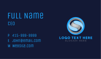3D Blue Sphere Business Card Image Preview