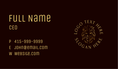Wild Monarch King Business Card