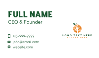 Modern Orange Tree Business Card Design