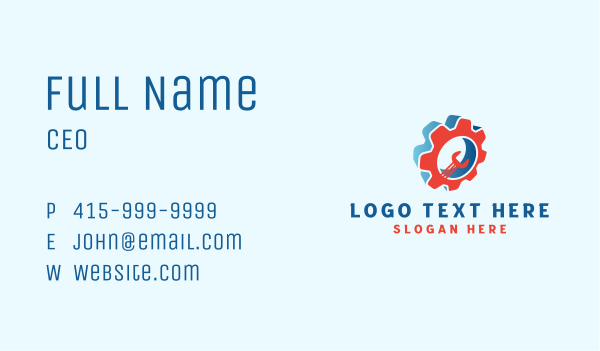 Industrial Wrench Company Business Card Design Image Preview