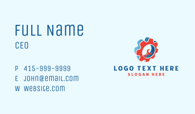 Industrial Wrench Company Business Card Image Preview